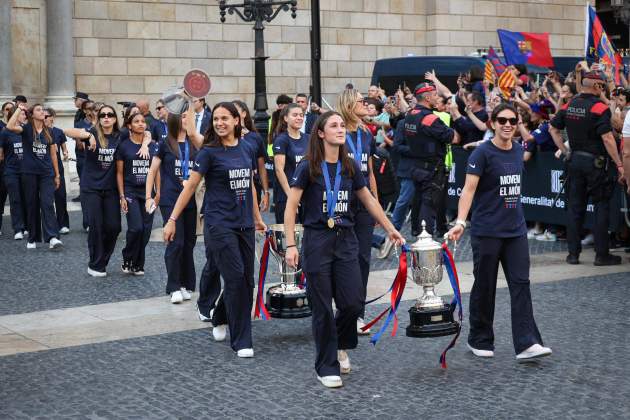 Celebració Champions femenina Miquel Muñoz Celebració Champions femenina Miquel Muñoz
