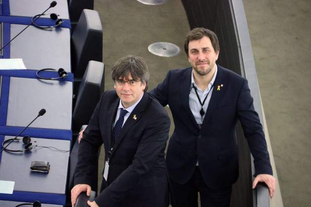 Carles Puigdemont Toni Comin Parlament Europeu / ACN Carles Puigdemont Toni Comin Parlament Europeu / ACN