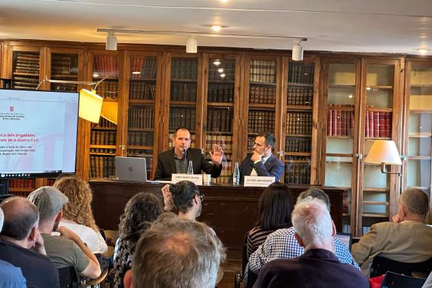 L'historiador Jordi Martí i el directro general de Memòria Democràtica, Alfons Aragoneses, en la presentació, aquest dimarts. / Foto: D.J. L'historiador Jordi Martí i el directro general de Memòria Democràtica, Alfons Aragoneses, en la presentació, aquest dimarts. / Foto: D.J.