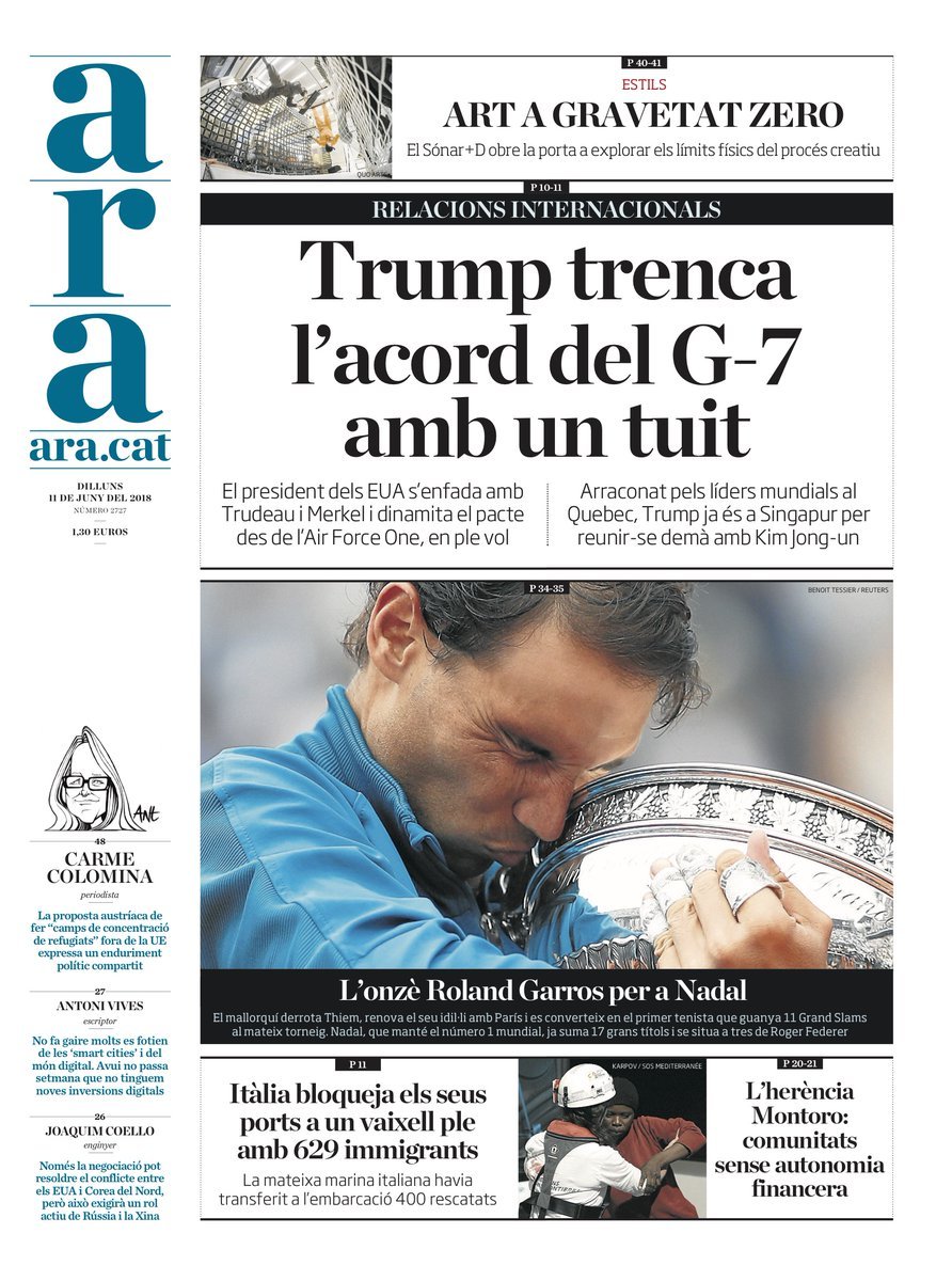 Ara Portada 11 06 2018