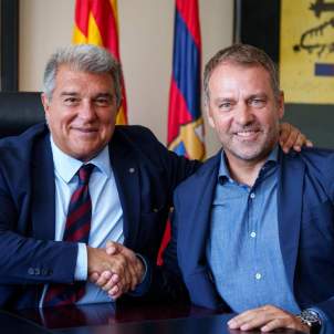 Joan Laporta presentación Hansi Flick / Foto: FC Barcelona