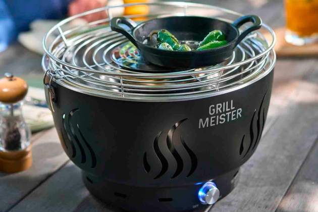 Barbacoa amb carbó amb ventilació activa Grill Meister1