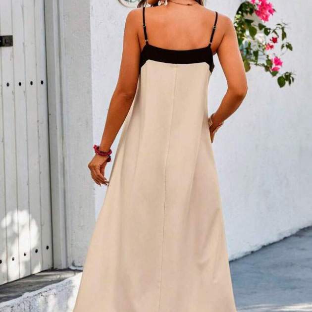 Vestido de tirantes estilo de vacaciones Vestido de tirantes estilo de vacaciones