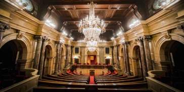 L'hemicicle del Parlament de Catalunya. Parlament de Catalunya L'hemicicle del Parlament de Catalunya. Parlament de Catalunya