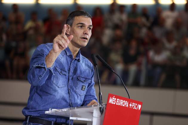 Pedro Sanchez acto PSC elecciones europeas / Montse Giralt