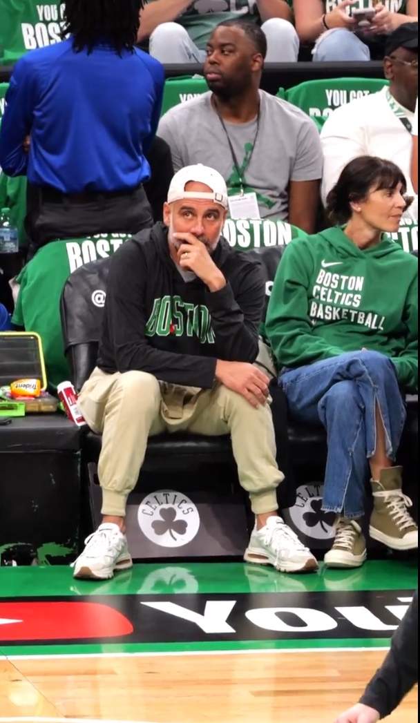 Pep i Cristina als Celtics, Twitter Pep i Cristina als Celtics, Twitter