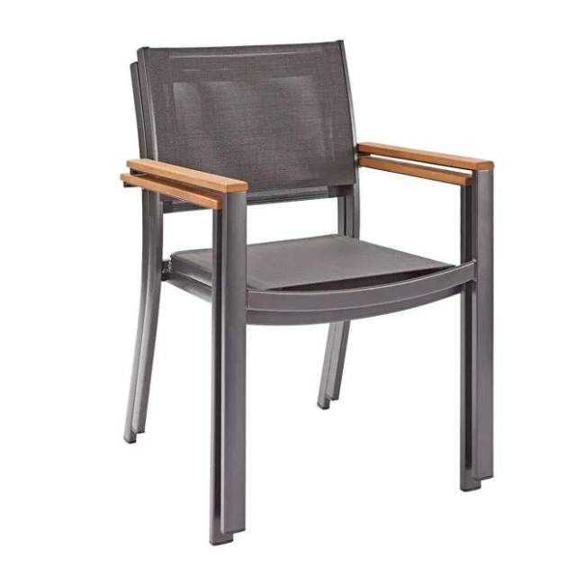 Silla de exterior de aluminio con brazos NATERIAL Oris
