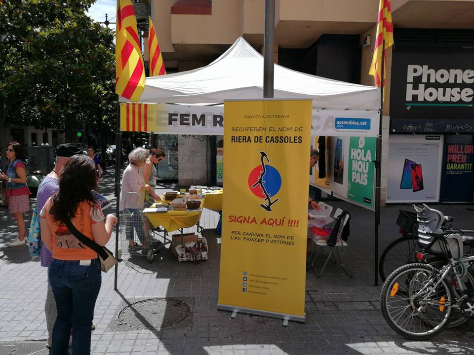 Adeu Príncep d’Astúries: una mobilització veïnal lluita pel canvi de nom de l’avinguda