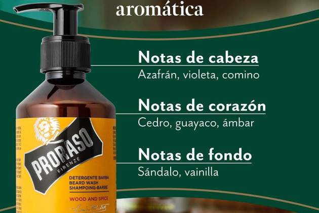 Champú barba Wood & Spice Proraso Champú barba Wood & Spice Proraso