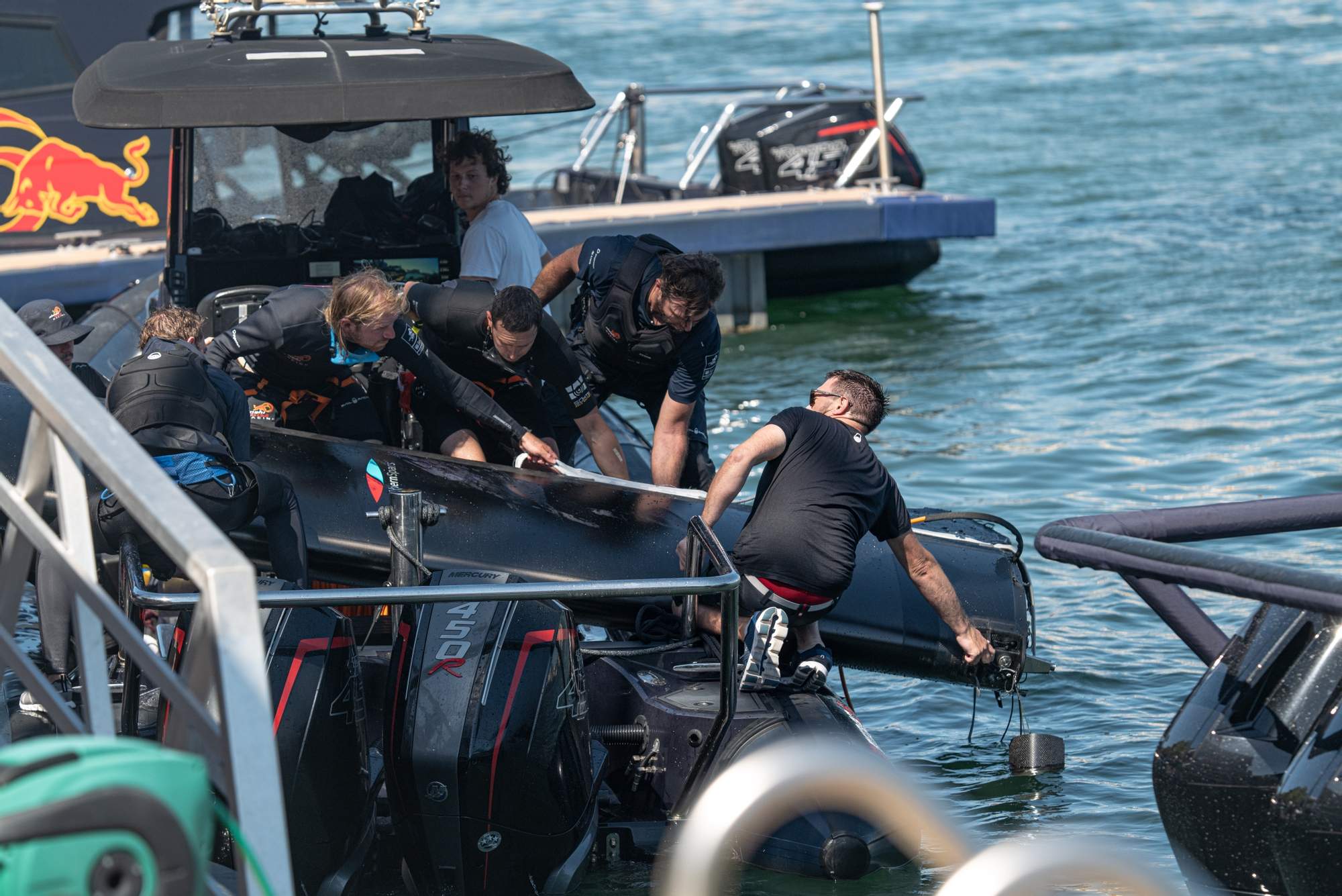 IMAGES: "Catastrophic failure" of mast on a flying America's Cup yacht off Barcelona coast