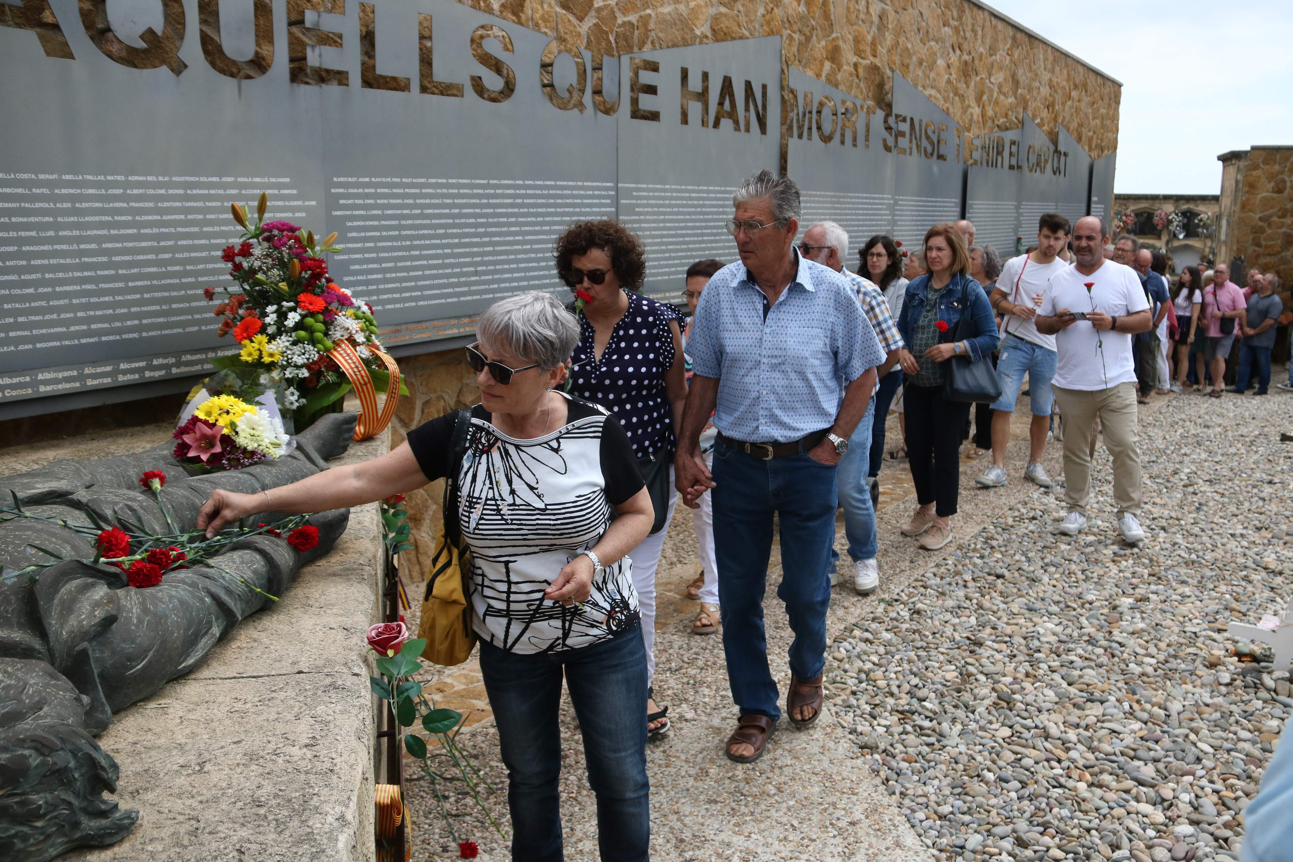 Emotivo homenaje a las víctimas del franquismo de la antigua prisión de Pilats, Tarragona