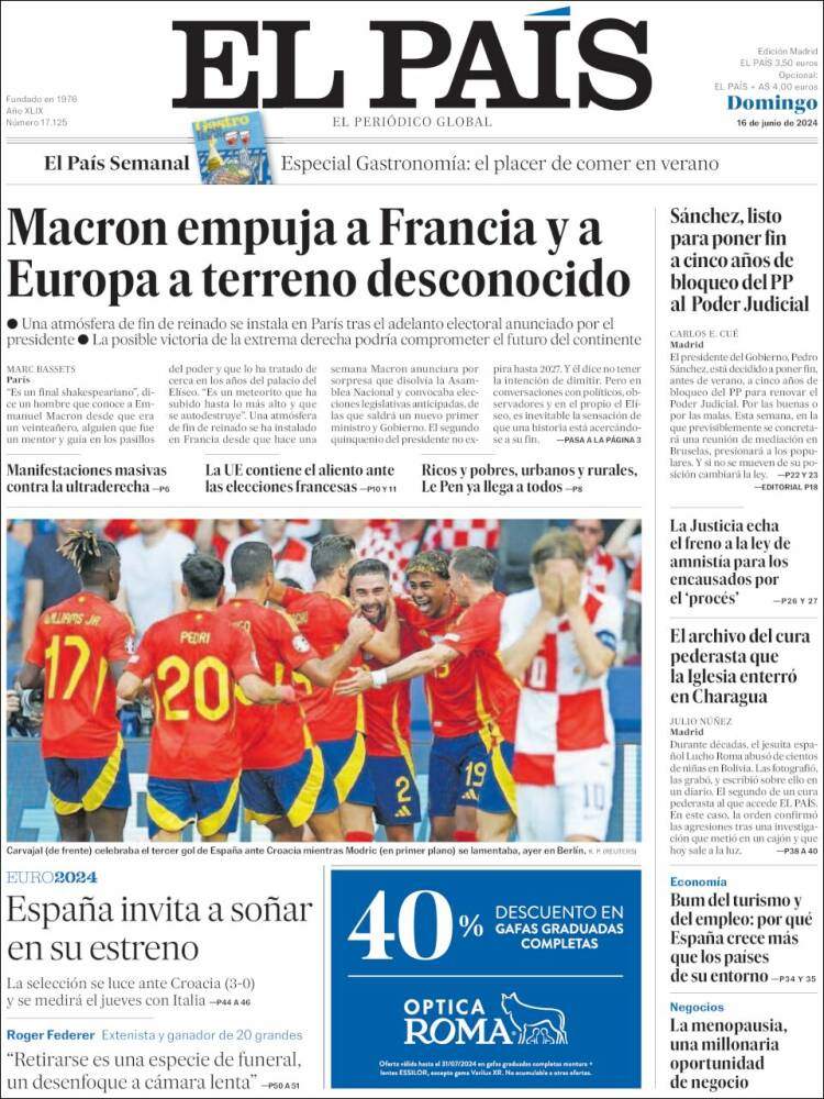 'El País' 16 'El País' 16
