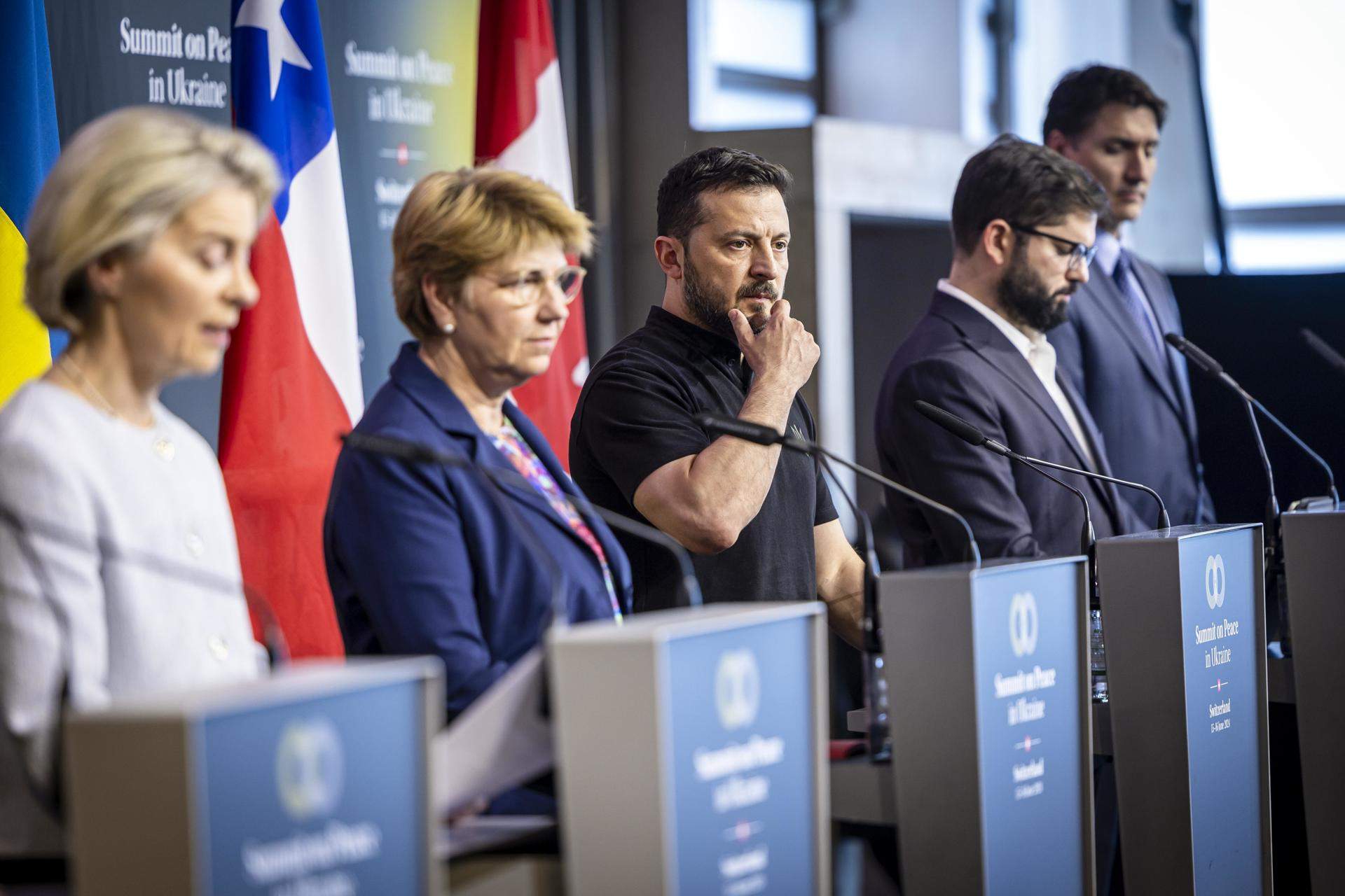 La cimera de pau d'Ucraïna tanca sense consens i evidencia la divisió entre pols geopolítics