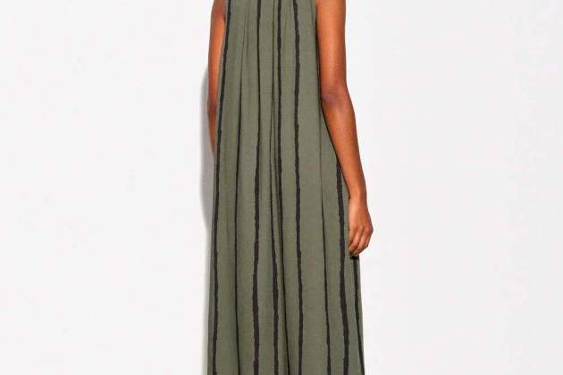 Vestit midi amb rayas1