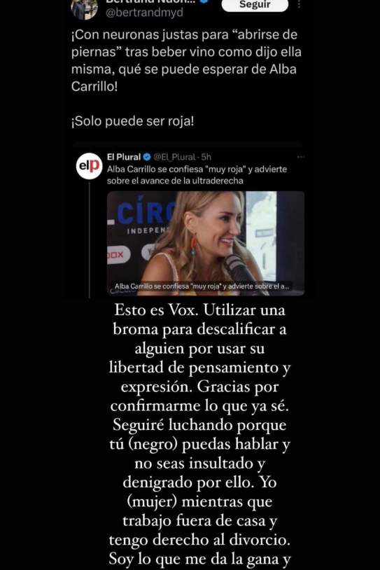 Alba Carrillo VOX Instagram Alba Carrillo VOX Instagram