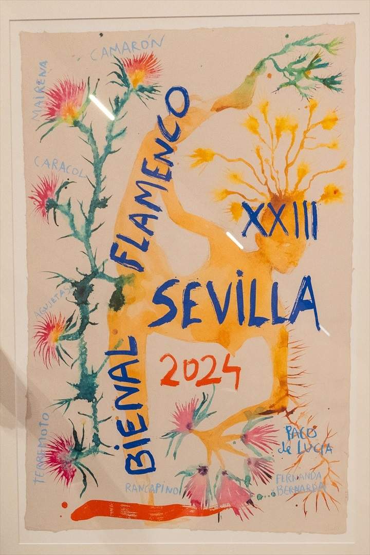 Cartel XXIII Bienal del Flamenco Miquel Barceló