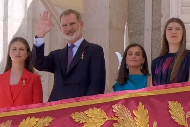 Felipe Leonor Letizia Sofia aniversari cares TVE Felipe Leonor Letizia Sofia aniversari cares TVE