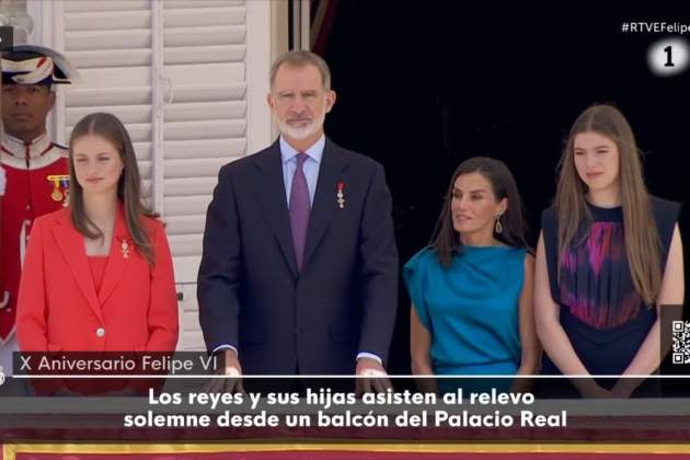 Felipe Leonor Letizia Sofia aniversario TVE