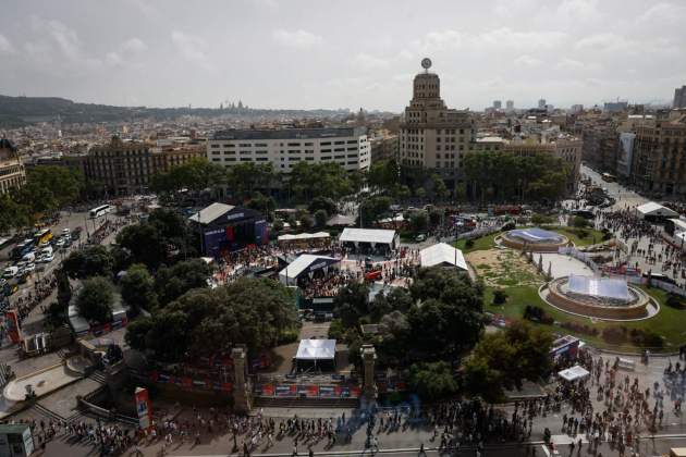 Vista aeria Fan Zone Barcelona F1 Road Show Foto Carlos Baglietto Vista aeria Fan Zone Barcelona F1 Road Show Foto Carlos Baglietto