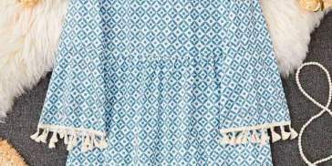 Vestit de dona sense mànigues|mangues|mànegues amb serrells decorats i cinturó Vestit de dona sense mànigues|mangues|mànegues amb serrells decorats i cinturó