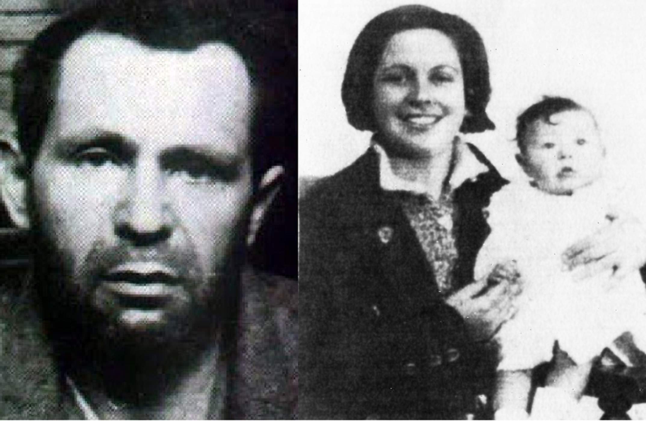 Heriberto Quiñones, Aurora Picornell y la hija de la par Octubrina Quiñones Picornell (1933). Fuente Wikimedia Commonws