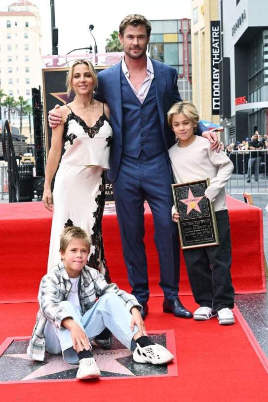 Elsa Pataky, Chris Hemsworth y sus hijos Elsa Pataky, Chris Hemsworth y sus hijos