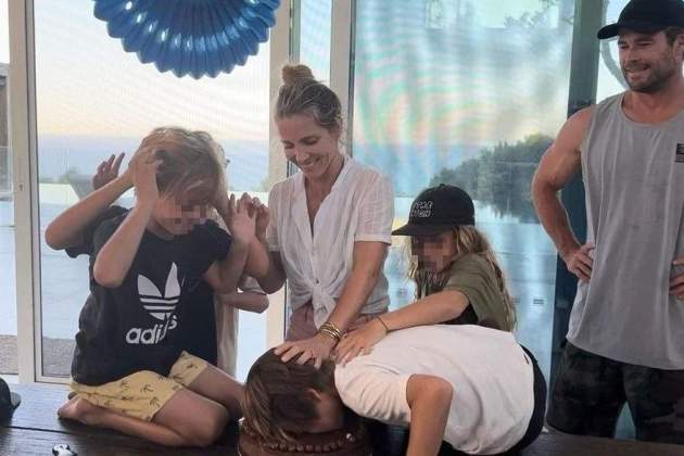 Elsa Pataky, Chris Hemsworth y sus hijos Elsa Pataky, Chris Hemsworth y sus hijos