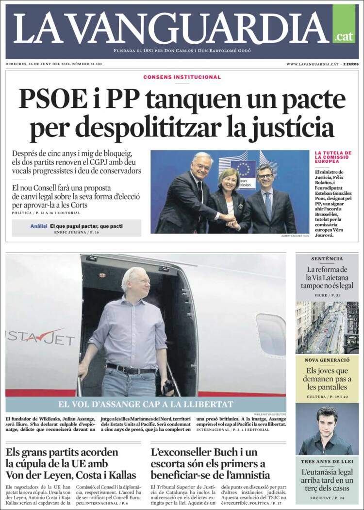 'La Vanguardia' 26 CAT 'La Vanguardia' 26 CAT