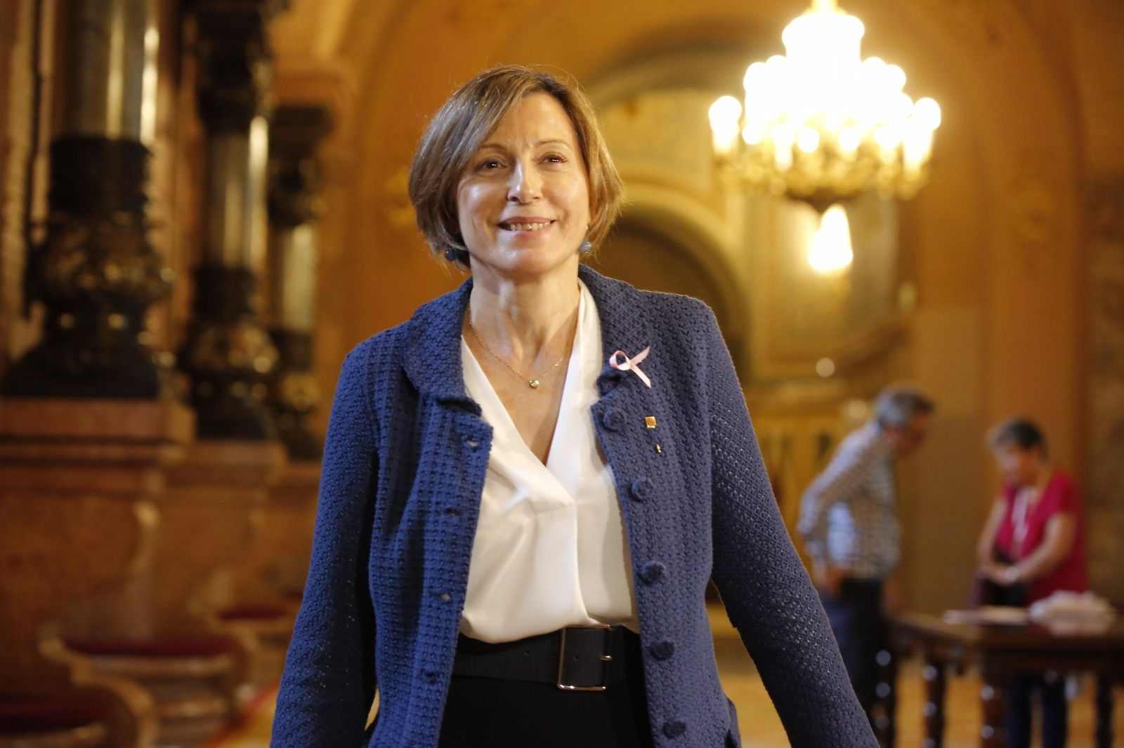 Forcadell, sobre la querella: "Estic molt tranquila i aniré a declarar"