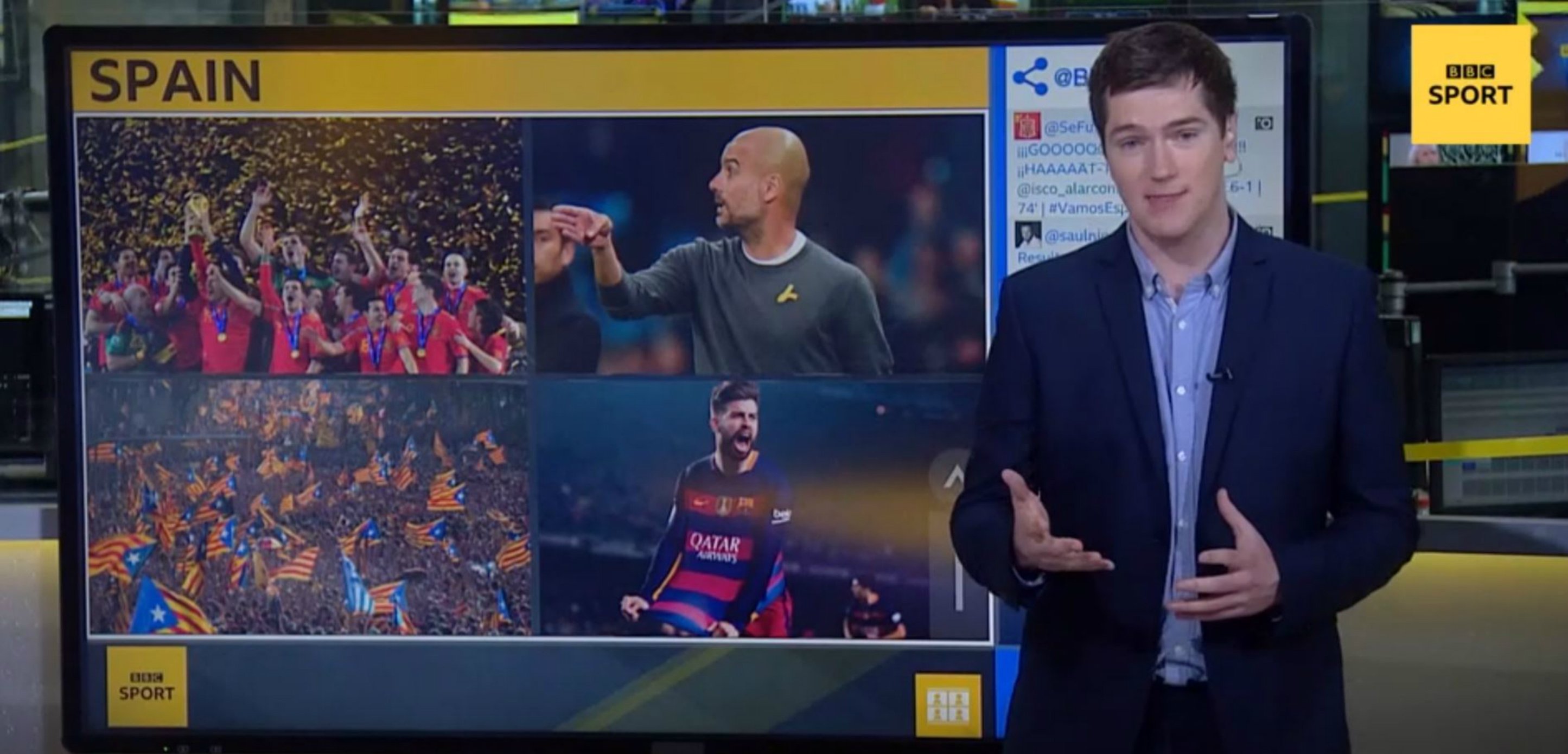 BBC: "Molts catalans donen suport als rivals d'Espanya en el Mundial"