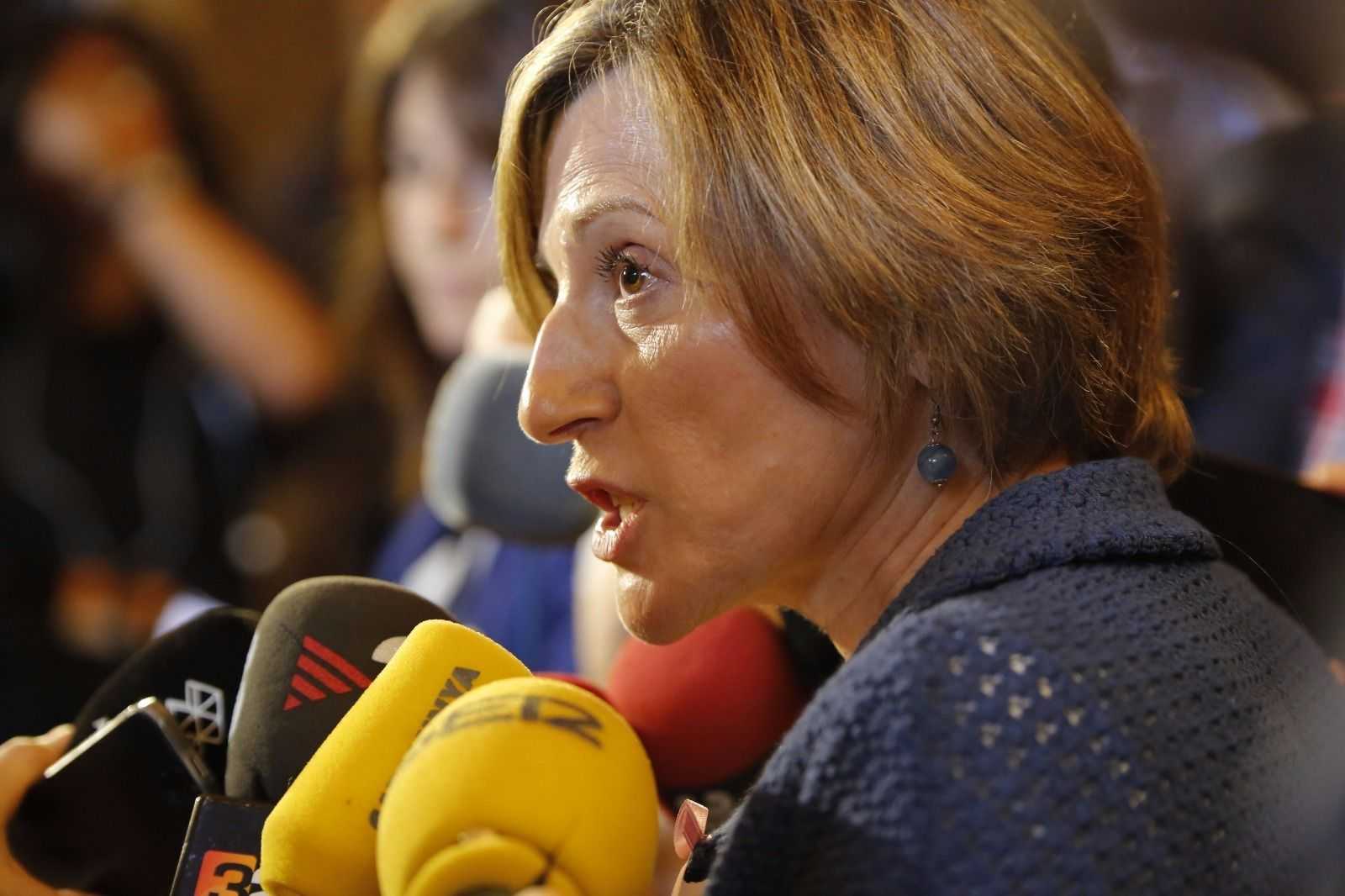 Forcadell: "Dinamitar l'Estat és la corrupció i suspendre lleis d'emergència social"