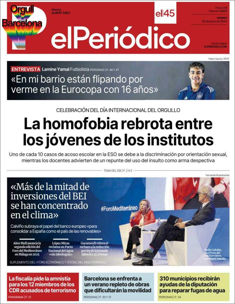 Portada 'El Periódico' Portada 'El Periódico'