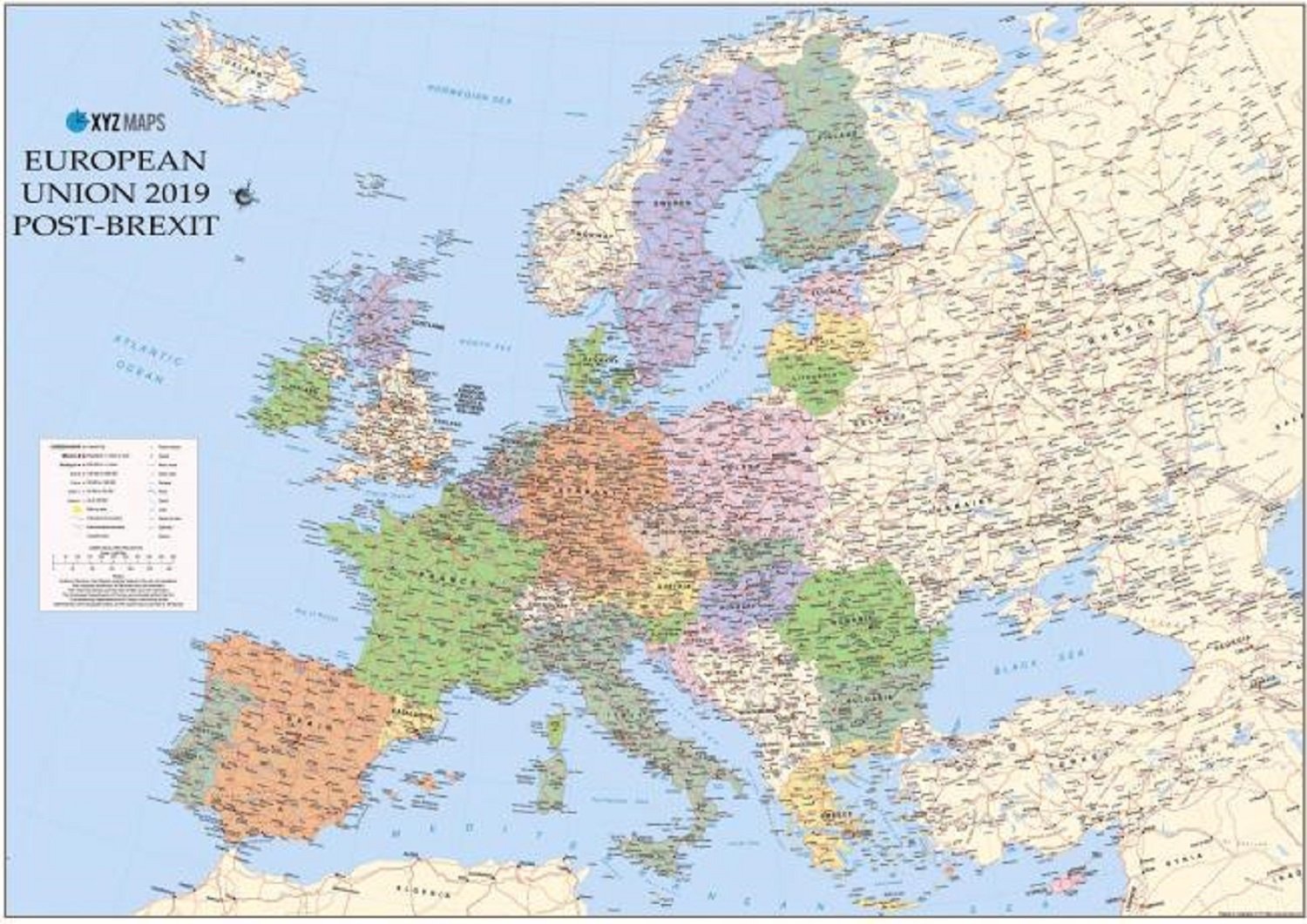 'The National' publica un mapa de Europa con Catalunya y Escocia independientes