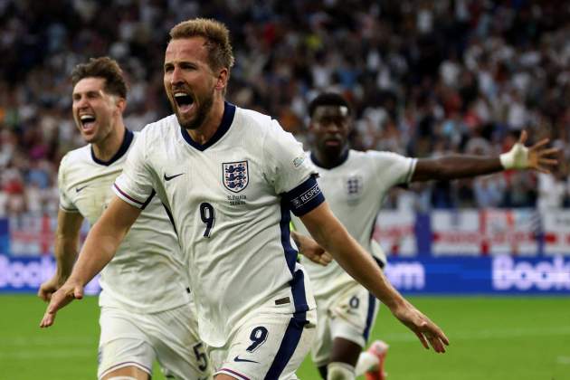 Kane celebra gol Anglaterra Eslovàquia / Foto: EFE Kane celebra gol Anglaterra Eslovàquia / Foto: EFE