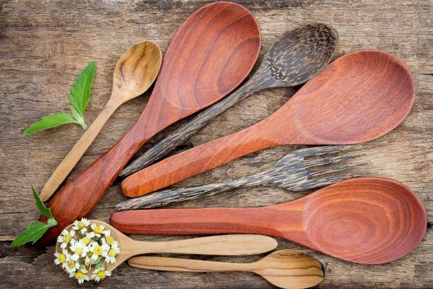 Utensilios de cocina de madera