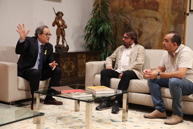 Torra amb Javier Pacheco i Camil Ros 2 Torra amb Javier Pacheco i Camil Ros 2