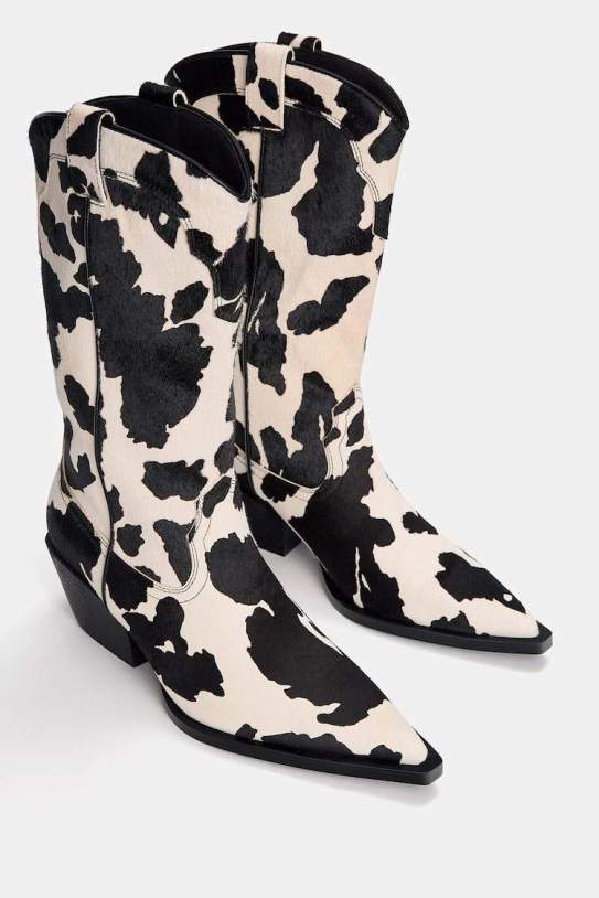 Botas cowboy piel animal print Botas cowboy piel animal print