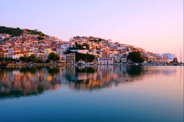 Posta de sol a Skopelos Posta de sol a Skopelos