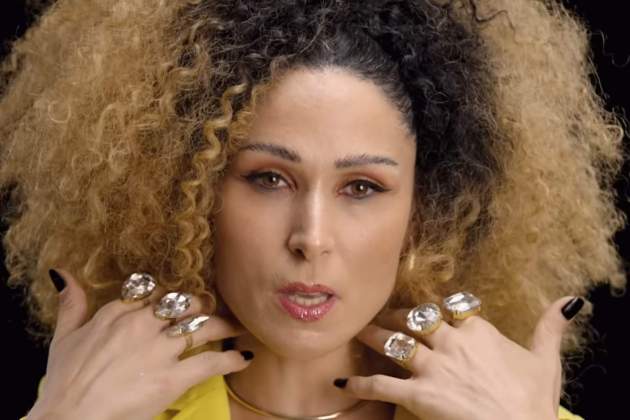 Rosa López rubia y pelo afro, Instagram