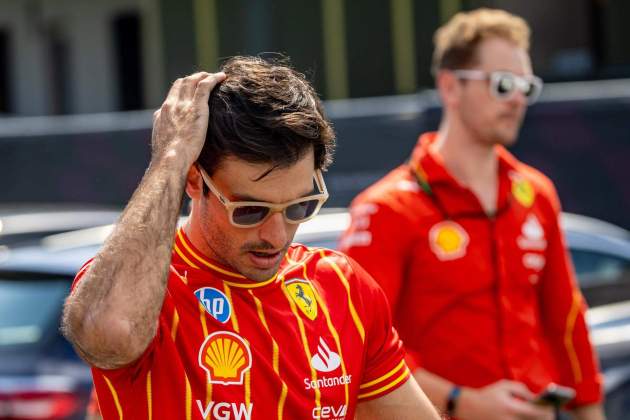 Carlos Sainz preocupado GP Austria / Foto: EFE Carlos Sainz preocupado GP Austria / Foto: EFE