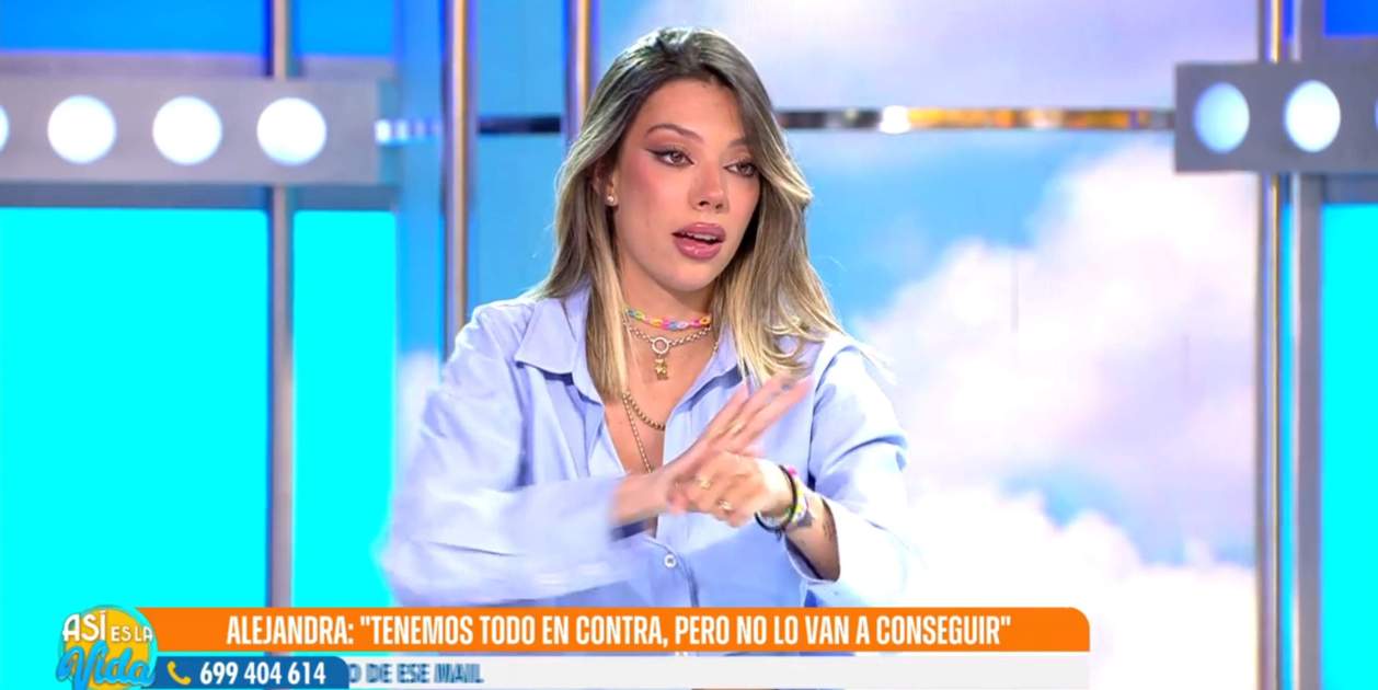 Alejandra Rubio plorant Fiesta / Telecinco