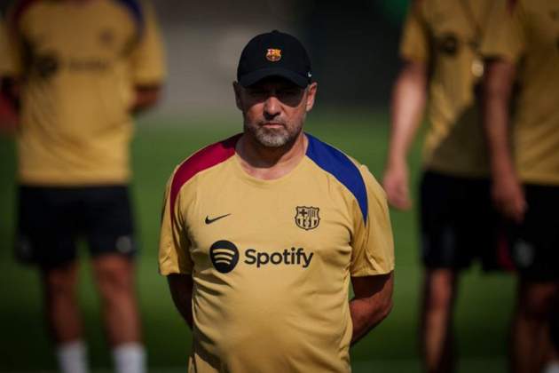 Hansi Flick dirige su primer entrenamiento cono el Barça / Foto: FC Barcelona Hansi Flick dirige su primer entrenamiento cono el Barça / Foto: FC Barcelona
