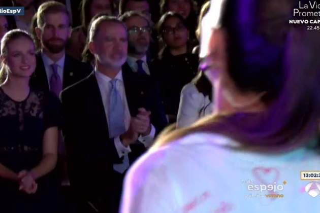 Elionor i Felip aplaudint Antena 3 Elionor i Felip aplaudint Antena 3