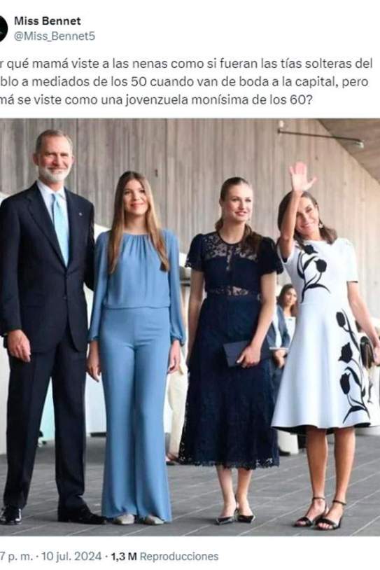 Mensaje en X sobre la princesa Leonor Mensaje en X sobre la princesa Leonor
