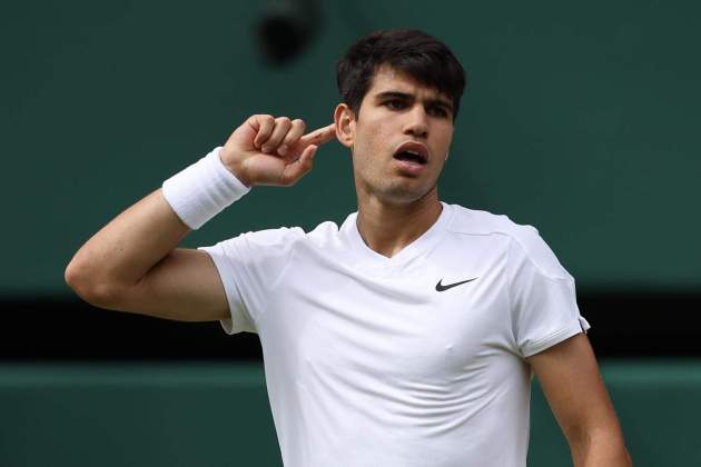 Carlos Alcaraz semifinales Wilmbledon / Foto: EFE Carlos Alcaraz semifinales Wilmbledon / Foto: EFE
