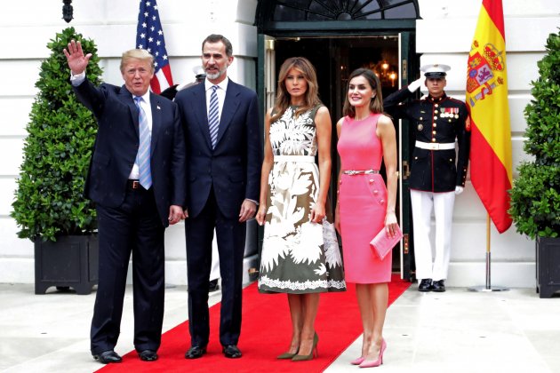 Trump y Melania con Felipe VI y Letizia / EFE Trump y Melania con Felipe VI y Letizia / EFE