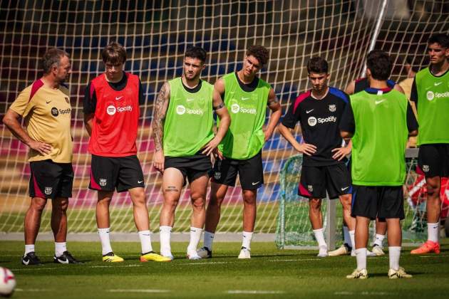 Hansi Flick entrenamiento Barça / Foto: FC Barcelona Hansi Flick entrenamiento Barça / Foto: FC Barcelona