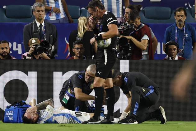 Messi lesión final Copa América / Foto: EFE Messi lesión final Copa América / Foto: EFE