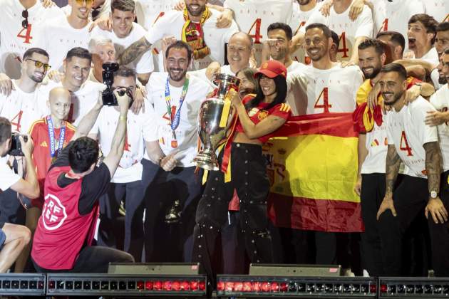 Aitana celebració Eurocopa / GTRES Aitana celebració Eurocopa / GTRES