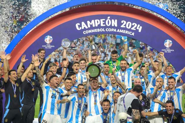 Argentina celebra su triunfo en la Copa América / Foto: Europa Press Argentina celebra su triunfo en la Copa América / Foto: Europa Press
